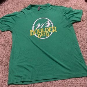 XL Boulder Beer Green Tshirt